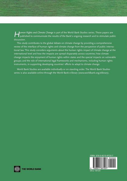 Produktbild: Human Rights and Climate Change