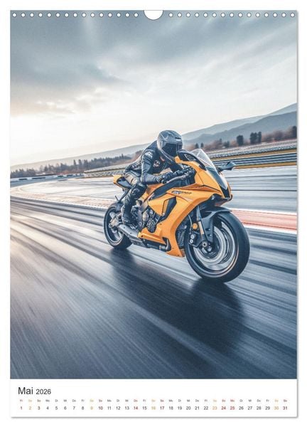 Produktbild: Motorradsport (Wandkalender 2026 DIN A3 hoch), CALVENDO Monatskalender