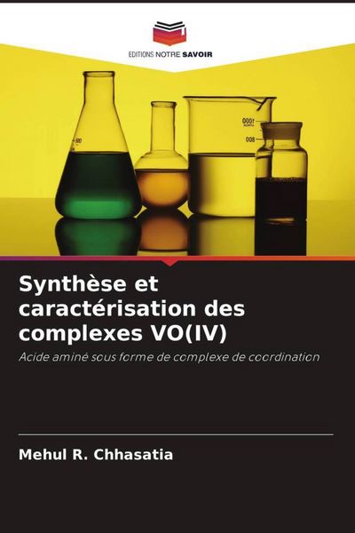 Produktbild: Synth&egrave;se et caract&eacute;risation des complexes VO(IV)