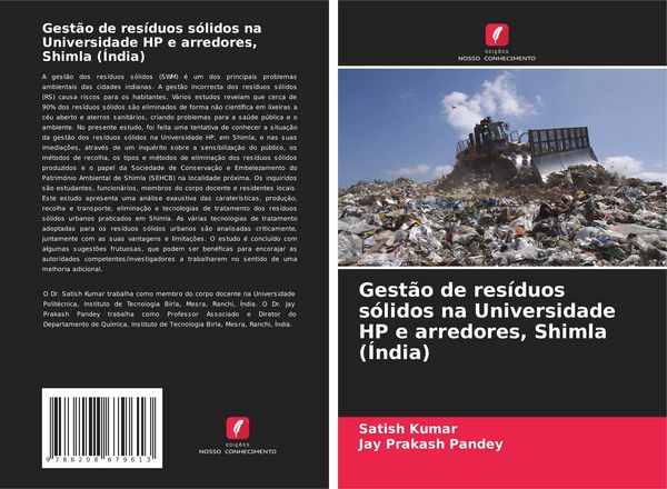 Produktbild: Gest&atilde;o de res&iacute;duos s&oacute;lidos na Universidade HP e arredores, Shimla (&Iacute;ndia)