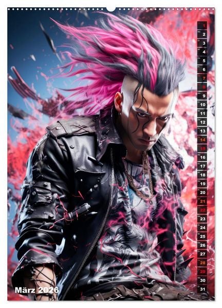 Produktbild: CYBERPUNK Urcoole Typen (Wandkalender 2026 DIN A2 hoch), CALVENDO Monatskalender