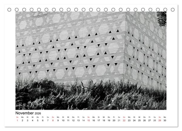 Produktbild: Bochum Black and White (Tischkalender 2026 DIN A5 quer), CALVENDO Monatskalender