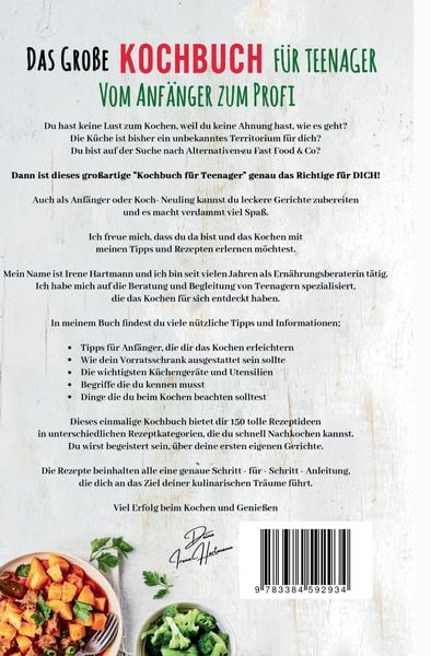 Produktbild: Das gro&szlig;e Teenager Kochbuch: Das ultimative Anf&auml;nger-Kochbuch f&uuml;r Teenager!