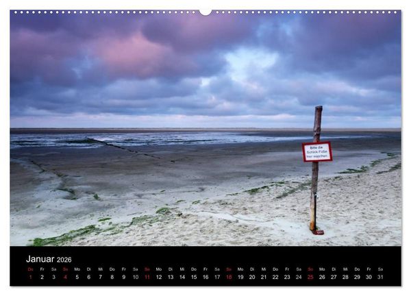 Produktbild: Amrum, Perle der Nordsee (Wandkalender 2026 DIN A2 quer), CALVENDO Monatskalender