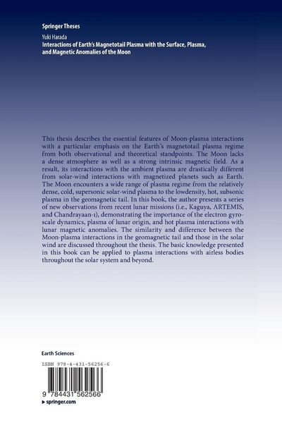 Produktbild: Interactions of Earth&rsquo;s Magnetotail Plasma with the Surface, Plasma, and Magnetic Anomalies of the Moon