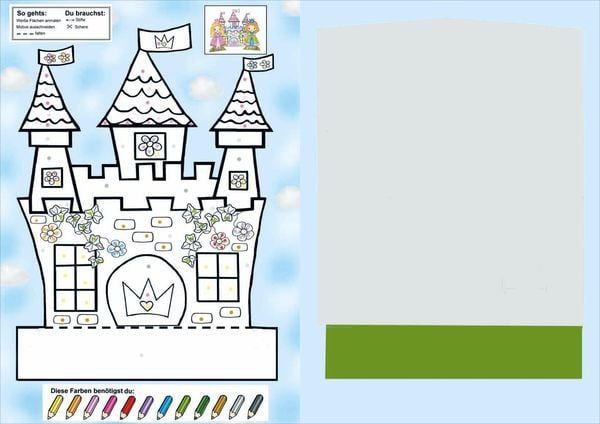 Produktbild: Das Ausschneide-Bastelbuch Malen nach Farben