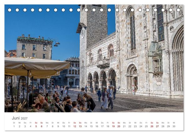Produktbild: Como und der Comer See (Tischkalender 2027 DIN A5 quer), CALVENDO Monatskalender