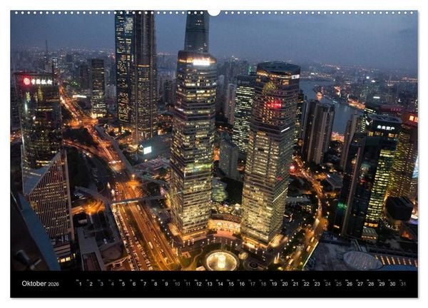 Produktbild: SHANGHAI - ohne Filter (Wandkalender 2026 DIN A2 quer), CALVENDO Monatskalender