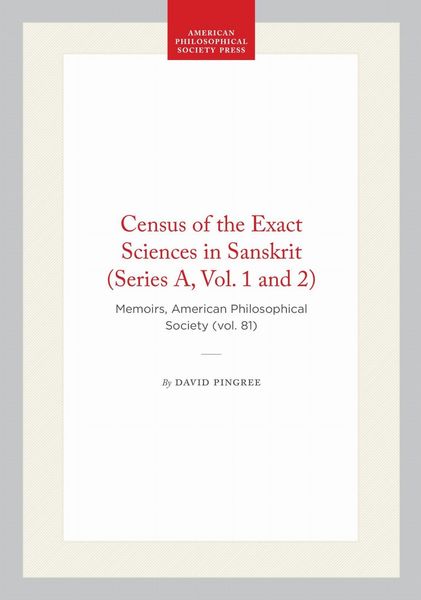 Produktbild: Census of the Exact Sciences in Sanskrit (Series A, Vol. 1 and 2)