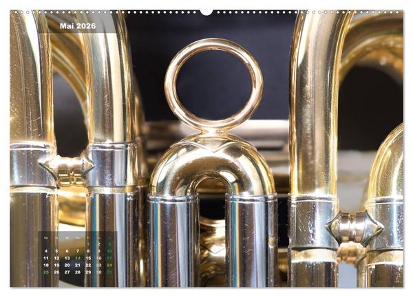 Produktbild: Das Horn, ein herrliches Instrument (hochwertiger Premium Wandkalender 2026 DIN A2 quer), Kunstdruck in Hochglanz