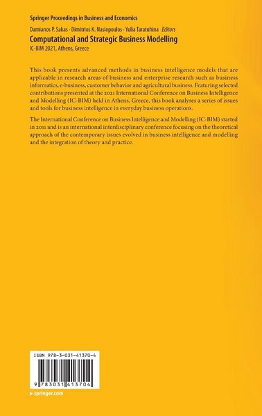 Produktbild: Computational and Strategic Business Modelling