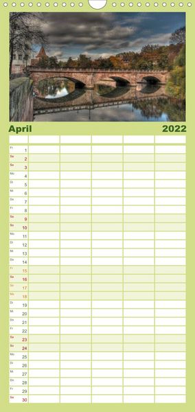 Produktbild: Familienplaner Meine Stadt N&uuml;rnberg (Wandkalender 2022 , 21 cm x 45 cm, hoch)