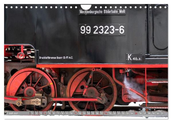 Produktbild: Molli- Mecklenburgische B&auml;derbahn (Wandkalender 2027 DIN A4 quer), CALVENDO Monatskalender
