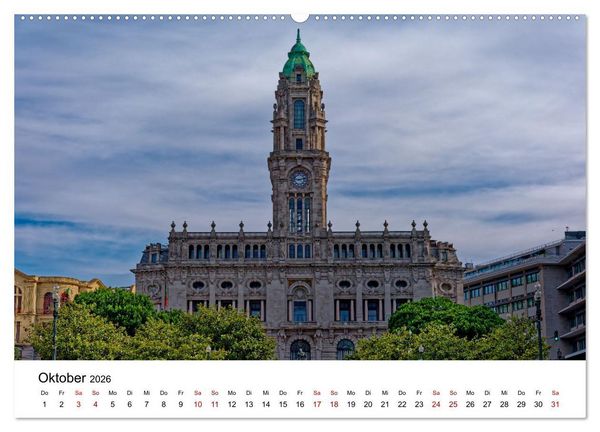 Produktbild: Porto und Gaia - Ausblicke und Einsichten (hochwertiger Premium Wandkalender 2026 DIN A2 quer), Kunstdruck in Hochglanz