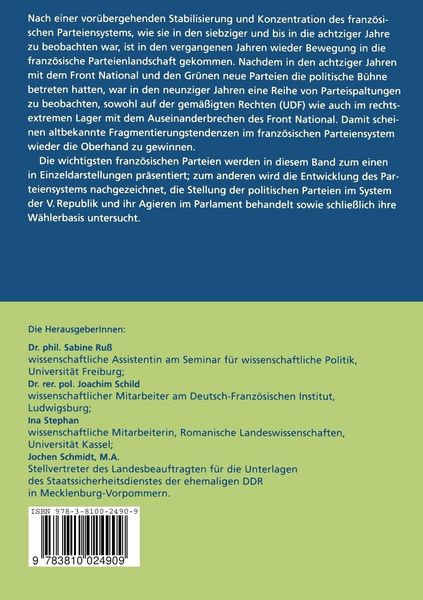 Produktbild: Parteien in Frankreich