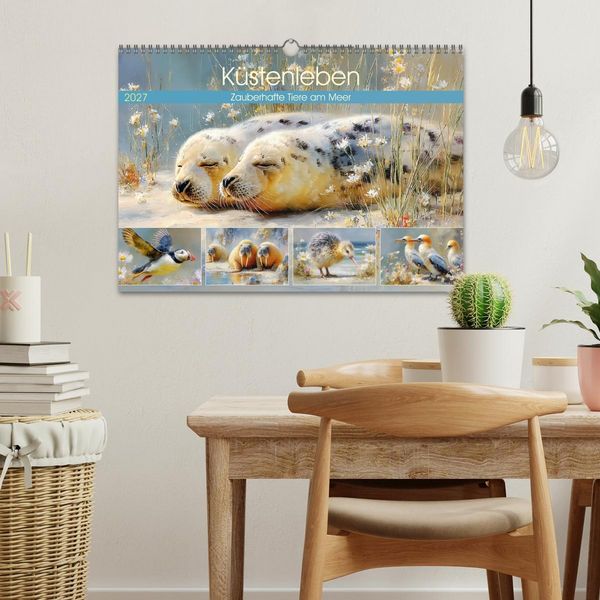 Produktbild: K&uuml;stenleben. Zauberhafte Tiere am Meer (Wandkalender 2027 DIN A3 quer), CALVENDO Monatskalender