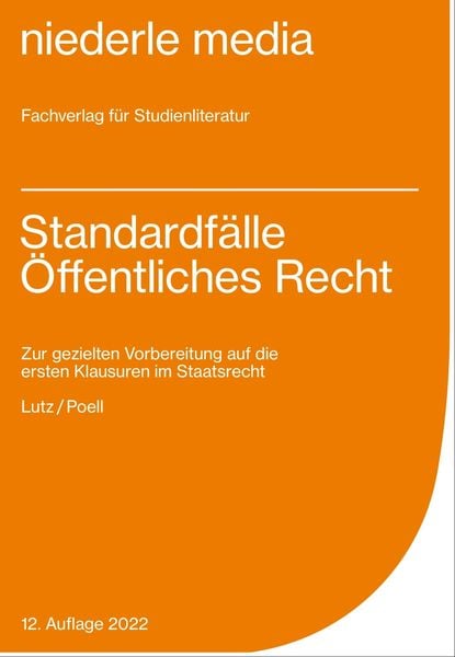 Produktbild: Standardf&auml;lle &Ouml;ffentliches Recht f&uuml;r Anf&auml;nger 2022