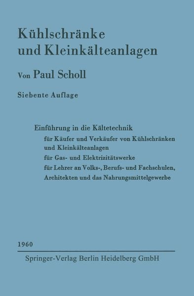 Produktbild: K&uuml;hlschr&auml;nke und Kleink&auml;lteanlagen
