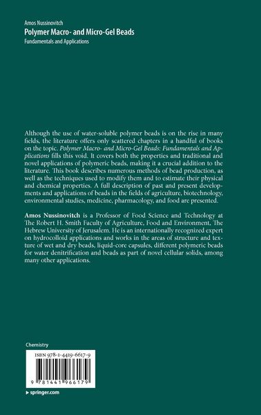 Produktbild: Polymer Macro- and Micro-Gel Beads: Fundamentals and Applications