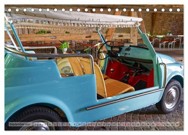 Produktbild: Cinquecento Der kleine Italiener - 60 Jahre zeitloses Kultobjekt (Tischkalender 2026 DIN A5 quer), CALVENDO Monatskalender