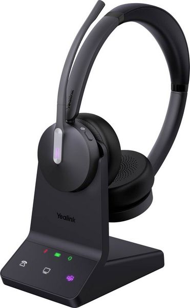 Produktbild: Yealink Headset WH64 Dual Teams On Ear Headset Schwarz