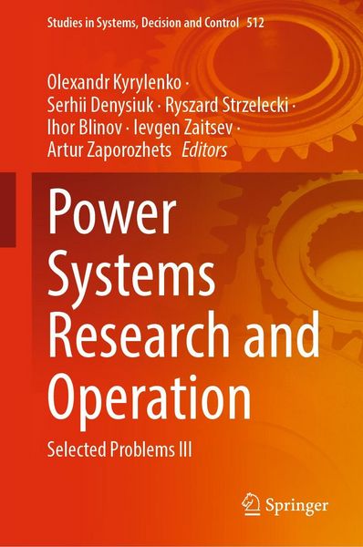Produktbild: Power Systems Research and Operation
