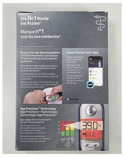 Produktbild: Braun ThermoScan 7+ Connect Fieberthermometer Mit Bluetooth