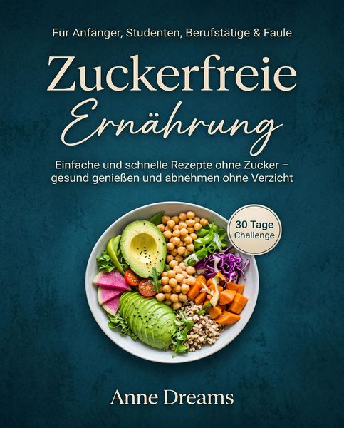 Produktbild: Zuckerfreie Ern&auml;hrung f&uuml;r Anf&auml;nger, Studenten, Berufst&auml;tige & Faule