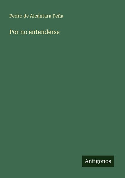Produktbild: Por no entenderse