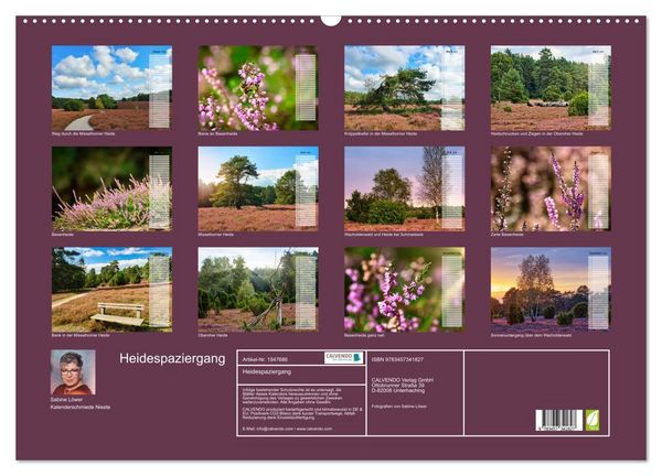Produktbild: Heidespaziergang (Wandkalender 2026 DIN A2 quer), CALVENDO Monatskalender