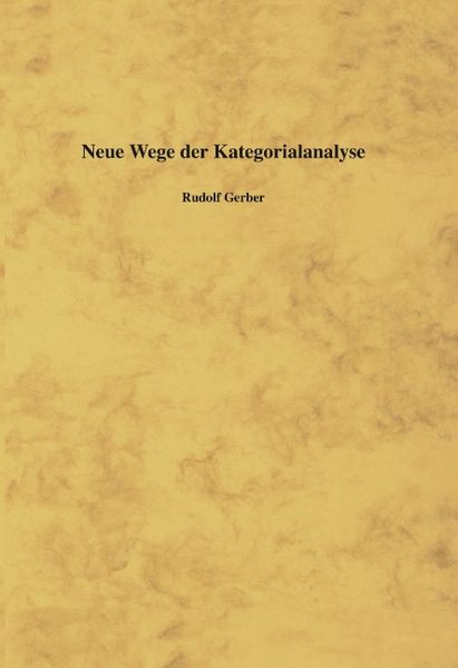 Produktbild: Neue Wege der Kategorialanalyse