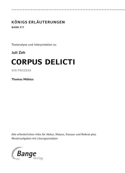 Produktbild: Corpus Delicti von Juli Zeh