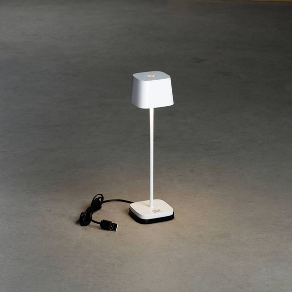 Produktbild: Konstsmide 7829-250 Capri LED-Akku-Tischlampe 2.2W Warmwei&szlig; Wei&szlig;