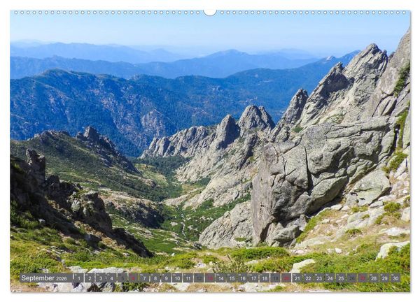 Produktbild: Weitwandern auf Korsika GR 20 (hochwertiger Premium Wandkalender 2026 DIN A2 quer), Kunstdruck in Hochglanz