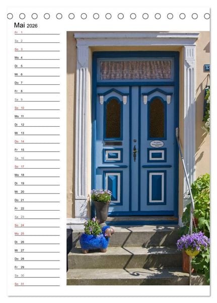 Produktbild: Alte D&auml;nische T&uuml;ren (Tischkalender 2026 DIN A5 hoch), CALVENDO Monatskalender