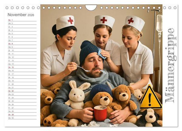 Produktbild: M&auml;nneralarm - Ein Jahr voller herrlicher M&auml;nnlichkeit (Wandkalender 2026 DIN A4 quer), CALVENDO Monatskalender