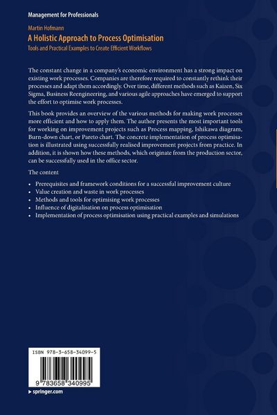 Produktbild: A Holistic Approach to Process Optimisation