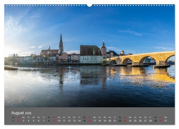 Produktbild: Regensburg - Stadtansichten (Wandkalender 2026 DIN A2 quer), CALVENDO Monatskalender