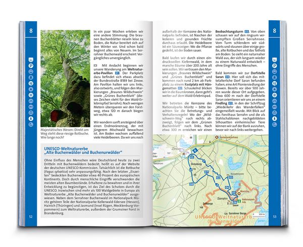 Produktbild: KOMPASS Wanderf&uuml;hrer Mecklenburgische Seenplatte, Land der 1000 Seen mit Nationalpark M&uuml;ritz, 55 Touren mit Extra-Tourenkarte