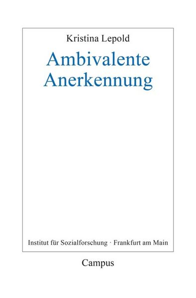 Produktbild: Ambivalente Anerkennung