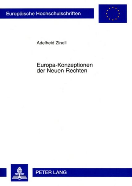 Produktbild: Europa-Konzeptionen der Neuen Rechten