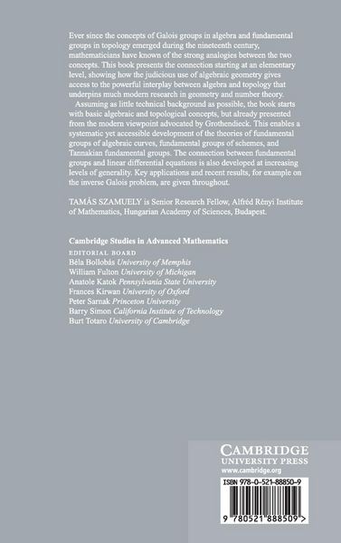 Produktbild: Galois Groups and Fundamental Groups