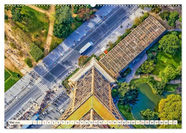 Produktbild: Eiffelturm - Ikone der Architektur (Wandkalender 2026 DIN A2 quer), CALVENDO Monatskalender