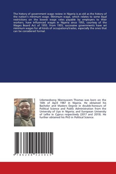 Produktbild: Minimum Wage and Income Disparity in Nigeria