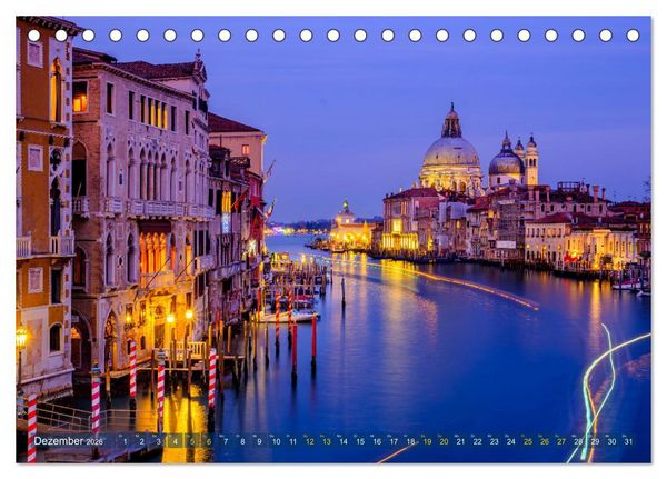 Produktbild: Venedig - eine Stadt f&uuml;r Tr&auml;umer (Tischkalender 2026 DIN A5 quer), CALVENDO Monatskalender