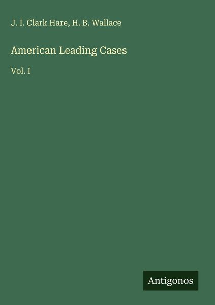 Produktbild: American Leading Cases