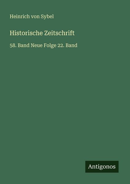 Produktbild: Historische Zeitschrift