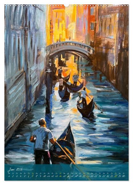 Produktbild: Venedig, verzaubert (hochwertiger Premium Wandkalender 2026 DIN A2 hoch), Kunstdruck in Hochglanz
