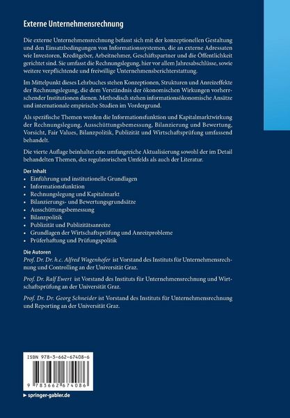 Produktbild: Externe Unternehmensrechnung