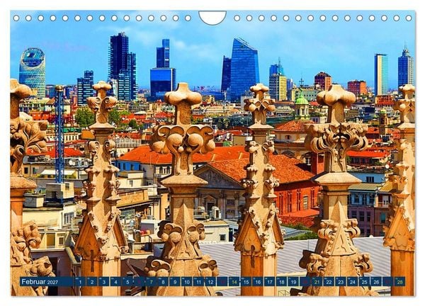 Produktbild: One Day Mailand (Wandkalender 2027 DIN A4 quer), CALVENDO Monatskalender